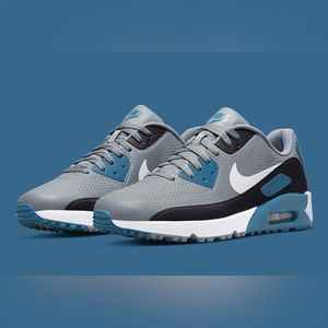 Nike Air Max 90 Golf Particle Grey Marina Blue CU9978-004 Men’s Size 9 NWOB